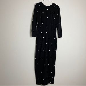 Eshakti Polka Dot Maxi Dress With Pockets 8